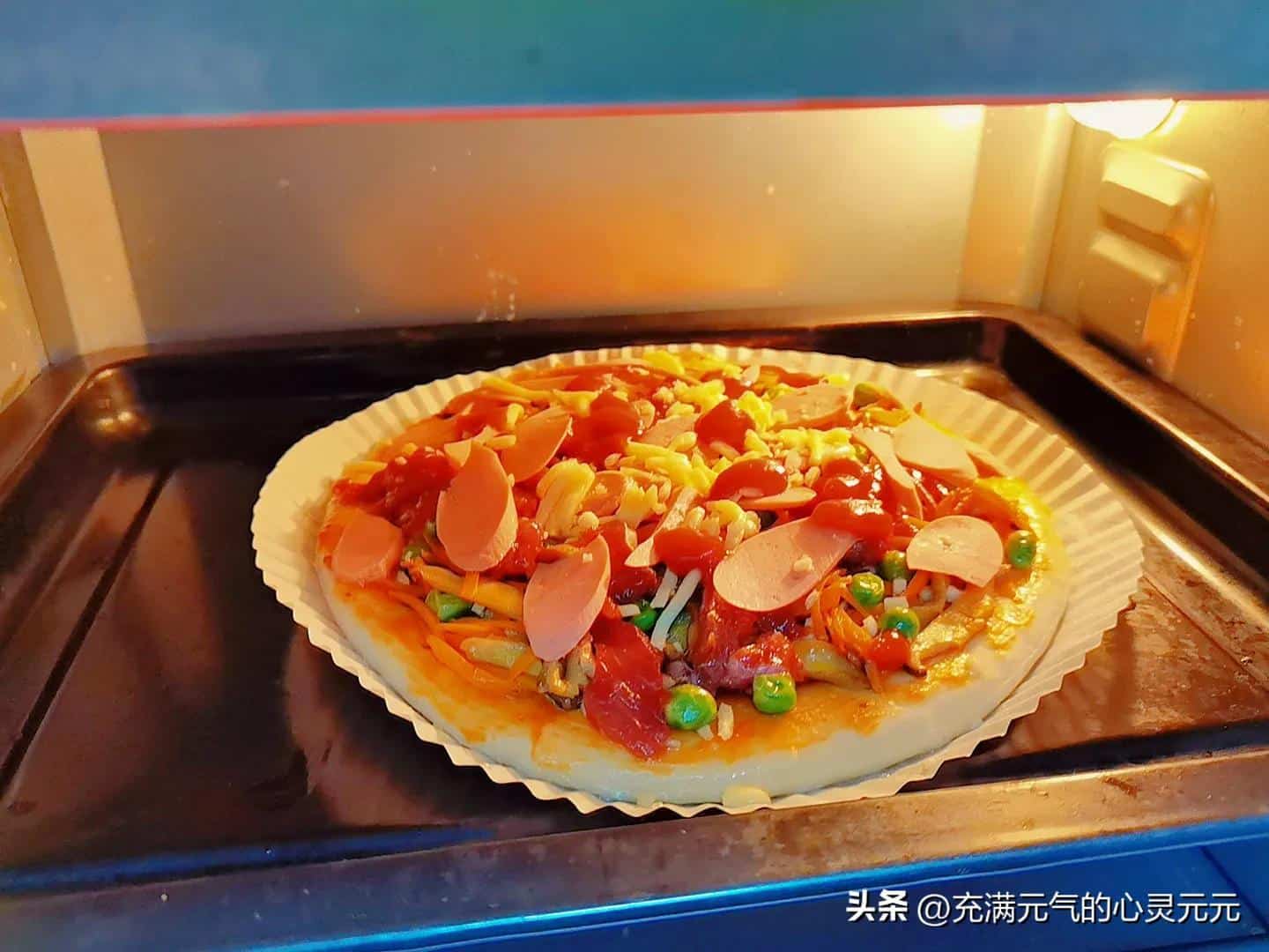 披萨怎么做（好吃简单的家庭版正宗空气炸锅不用烤箱做法和配方） 11