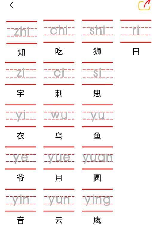 拼音字母表26个汉语拼音正确读法（大小写声调整体认读完整版） 7